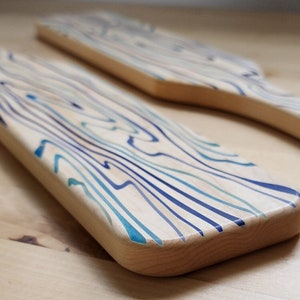 Wavy Inlay Traditional Paddle