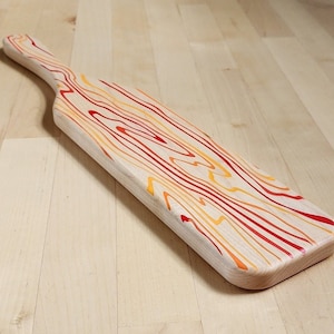 Wavy Inlay Traditional Paddle