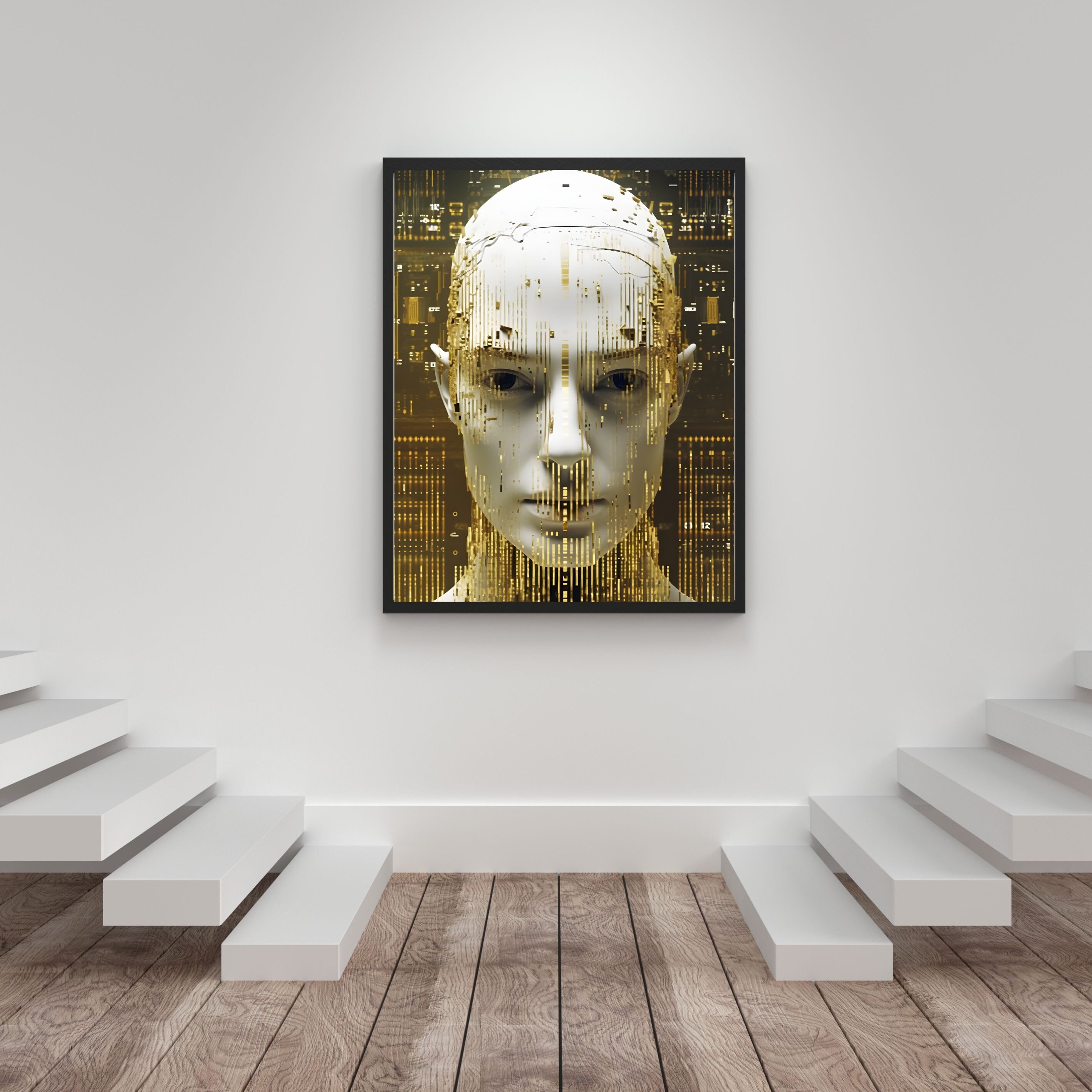 Future Digital Art File Edgy Wall Decor AI Generated Art for Etsy