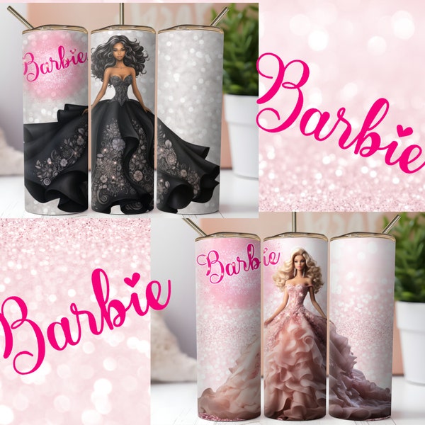 5 Different Barb Designs. African American and Caucasian. Sublimation Digital Tumbler Wrap Downloads, 20oz SkinnyTumbler File Designs