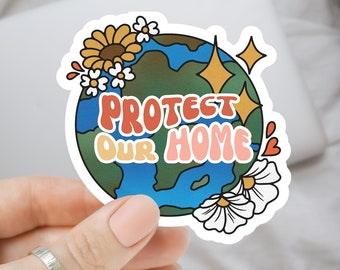 Earth Sticker, Environmental Sticker, Save the Planet Sticker, Climate Change Sticker, Earth Day, Global Warming, Mother Earth Sticker