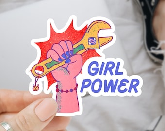 Girl Power Sticker, Women's Rights Sticker, Feminist Sticker, Girl Power, Girly Sticker, Laptop Sticker, Equality Sticker, Feminism