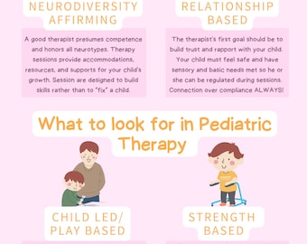 What to look for in Pediatric Therapy