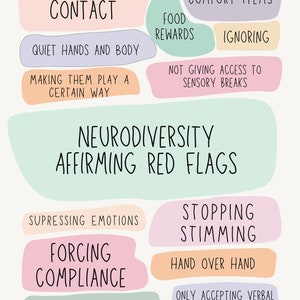 Neurodiversity Affirming Red Flags