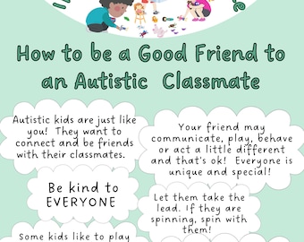How to be a good friends to an autistic classmate