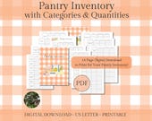 Pantry Inventory Printable: 14-Page Food Organizer (US Letter, PDF Download)