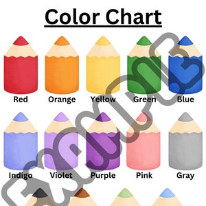 Color Posters and Word Cards Etsy