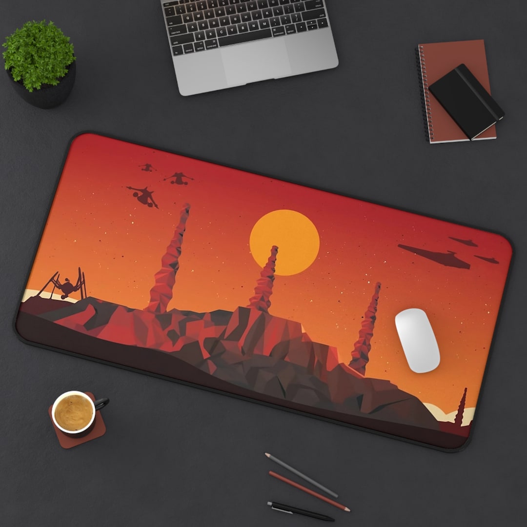 Star Wars Desk Mat Geonosis Desk Mat Star Wars Mouse Pad Star Wars