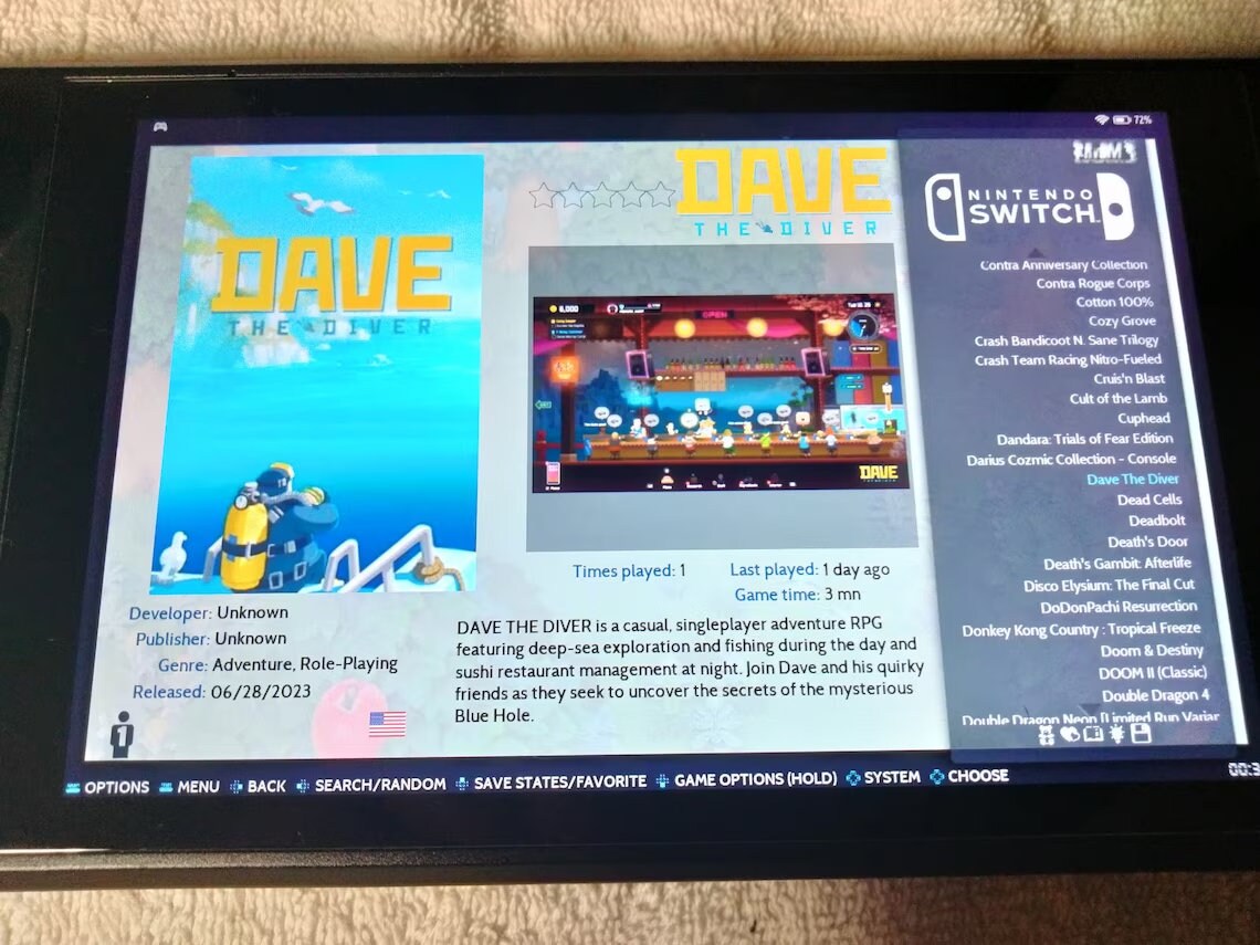 Batocera Yuzu Build for the Valve Steam Deck LCD and OLEd Versions 1 TB SD Card / 356 Yuzu Games