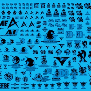 Delpi Decal 1/60 1/100 1/144 Multi Use Federation Universal Century Marking Water Slide Decal