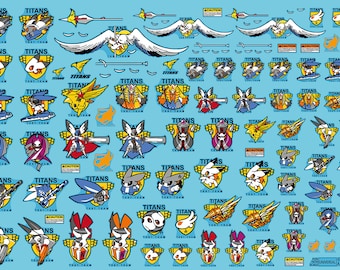 DelpiDecal 1/100 & 1/144 Multi Use Advance of Zeta AOZ Water Slide Decals