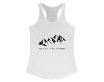 Bring mich in die Berge Racerback Tank