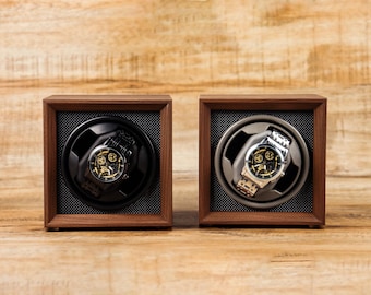 Custom Watch Winder with Name | Personalized Gift for Him | Watch Holder Watch Storage Gift | Wood Engraving Gift for Him | Christmas Gift