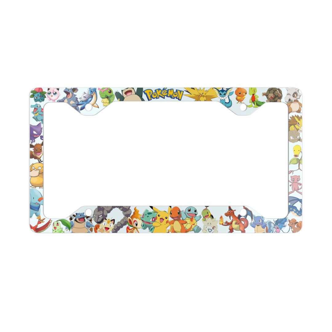 Pokemon License Plate Frame