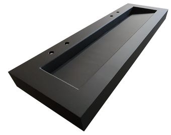 68&quot;  Concrete Sink - 58&quot; Ramp Slot Drain - Customizable - Iron