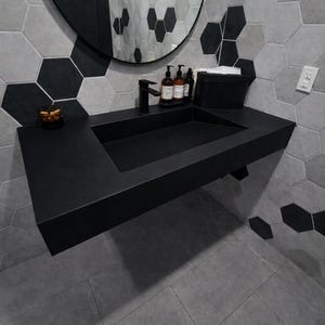 Handcrafted Concrete Sink: Ramp Sink