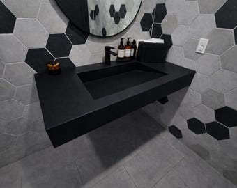 Handcrafted Concrete Sink: Ramp Sink