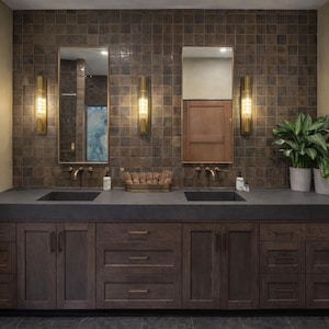 Double Basin Concrete Sink - Center Drain - Customizable