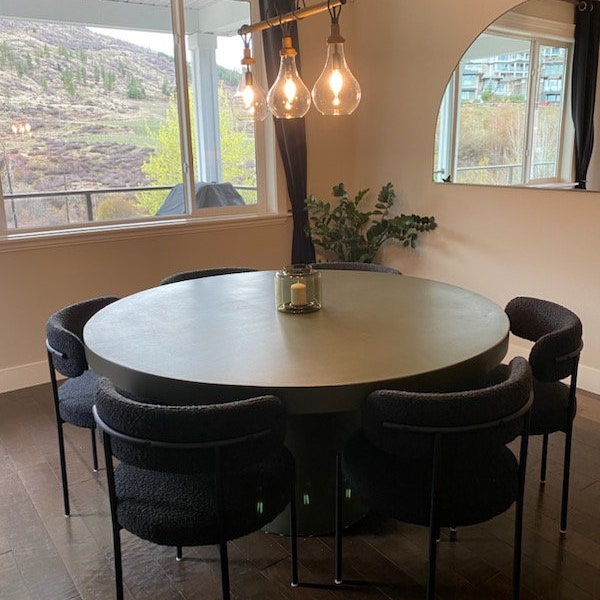 Circle Concrete Dining Table