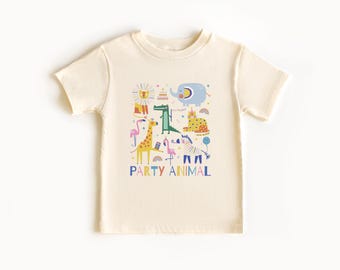 Party Animal Kids Shirt | Party Animal Toddler Shirt, Animal Birthday Shirt, Zoo Birthday Shirt, Zoo Birthday Party, Jungle Birthday Party