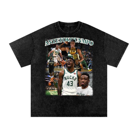 THANASIS ANTETOKOUNMPO Graphic Tee: Retro 90s Basketball Shirt, Oversized Cotton
