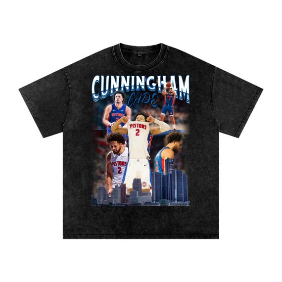 Cade Cunningham Shirt, Retro 90s Basketball Graphic Tee, Oversized Streetwear T-Shirt, Unisex Vintage Gift