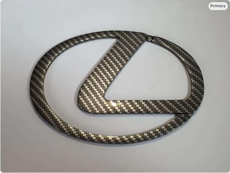 Toyota Lexus Logo Emblem Car Badge Carbon Fiber / Red / Black / Silver ...