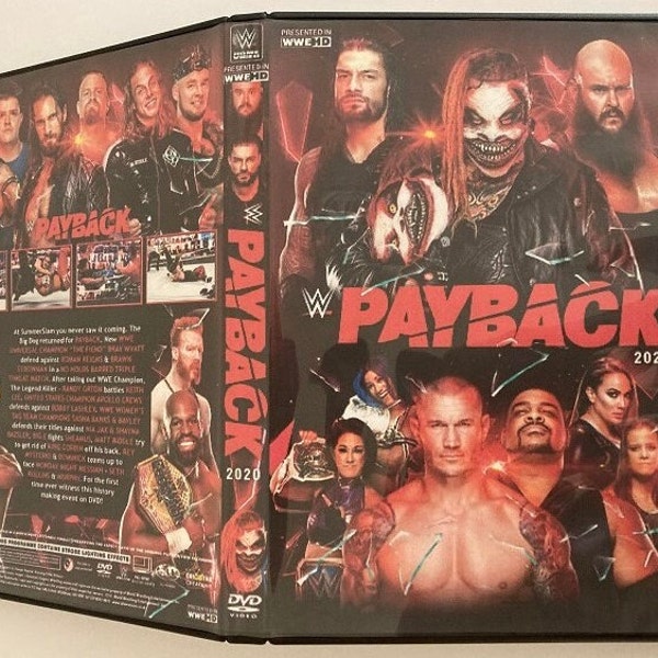 WWE Payback 2020 DVD-R w/Case Artwork