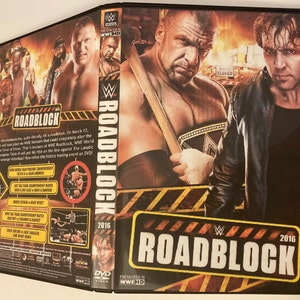 DVD-R WWE ROADBLOCK 2016 con grafica della custodia