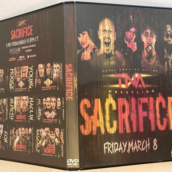 TNA SACRIFICE 2024 DVD-R w/ Case Artwork