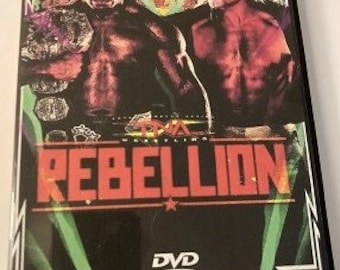 DVD-R TNA Rebellion 2024 avec illustration du boîtier