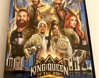 DVD-R Wwe King & Queen of the Ring 2024 avec illustration du boîtier