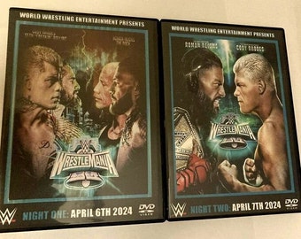 WWE WrestleMania 40 DVD-R [Notte 1 e 2] con copertina