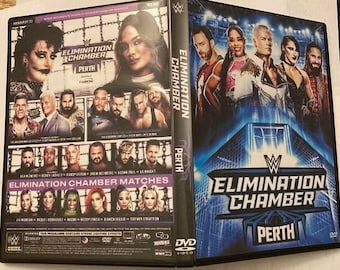 Wwe Elimination Chamber 2024 DVD-R con ilustraciones del estuche