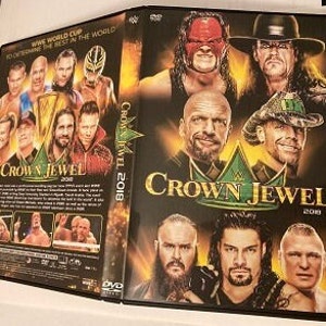 DVD-R del gioiello della corona WWE 2018 con grafica della custodia