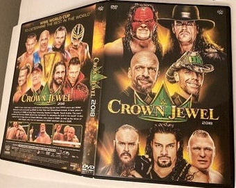 WWE Crown Jewel 2018 DVD-R w/Case Artwork