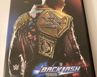 Dvd-R WWE Backlash France 2024 avec illustration du boîtier