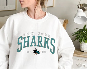 Vintage CCM womens Nhl San jose sharks pullover jersey size Small S Pour  Elle