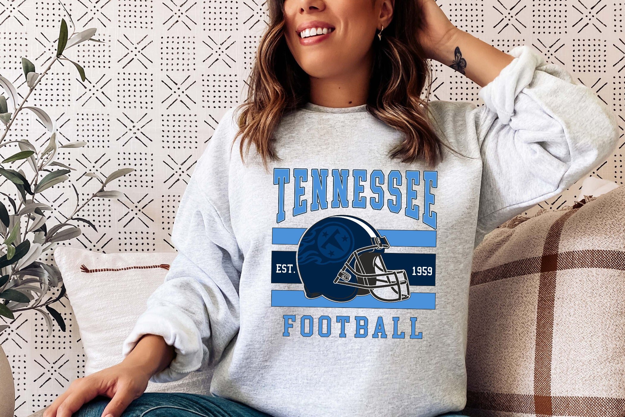 Tennessee Titans Sweatshirt - Etsy