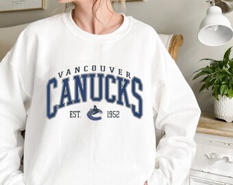 Tops, Vintage Vancouver Canucks Sweatshirt Vintage Nhl Canucks Hockey  Unisex Shirt