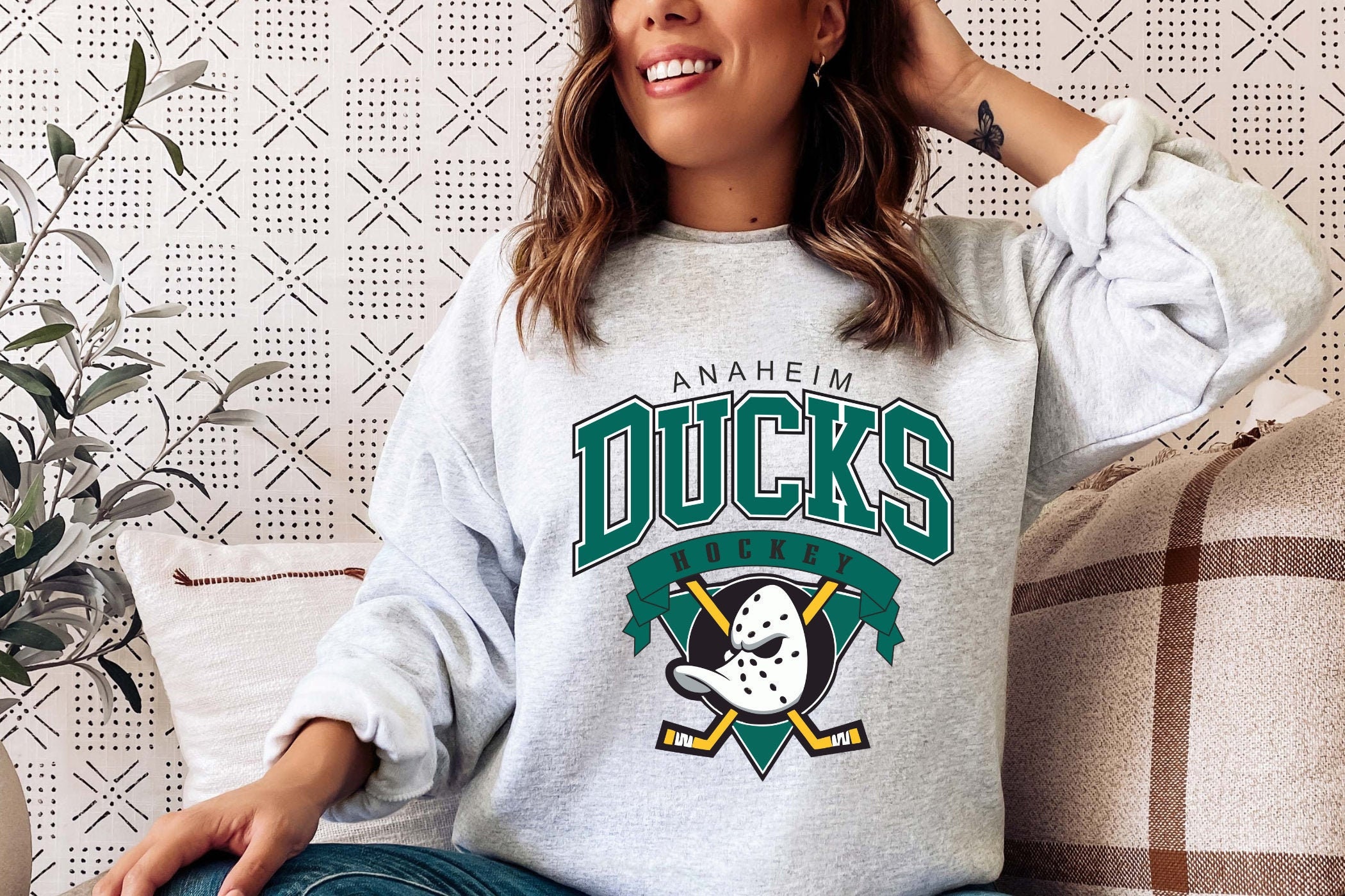 Anaheim Mighty Ducks Sweatshirts & Hoodies for Sale