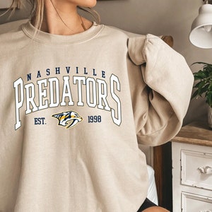 18% SALE OFF Nashville Predators Sweatshirt 3D Long Sleeve Crew Neck – 4  Fan Shop
