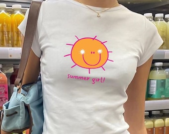 Vintage Coastal Summer Tshirt, Cartoon Summer Tshirt, Retro Cartoon Tshirt, Y2K 90s Tshirt, Vintage Tshirt, Trendy Tshirt, Y2K, Summer Shirt