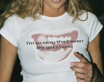 Funny Baby Tee, Funny Crop Top, Y2k Shirt, 90s Inspired Shirt, Funny Gift For Her, 2000s Meme Feminine Shirt, 2000s inspired shirt