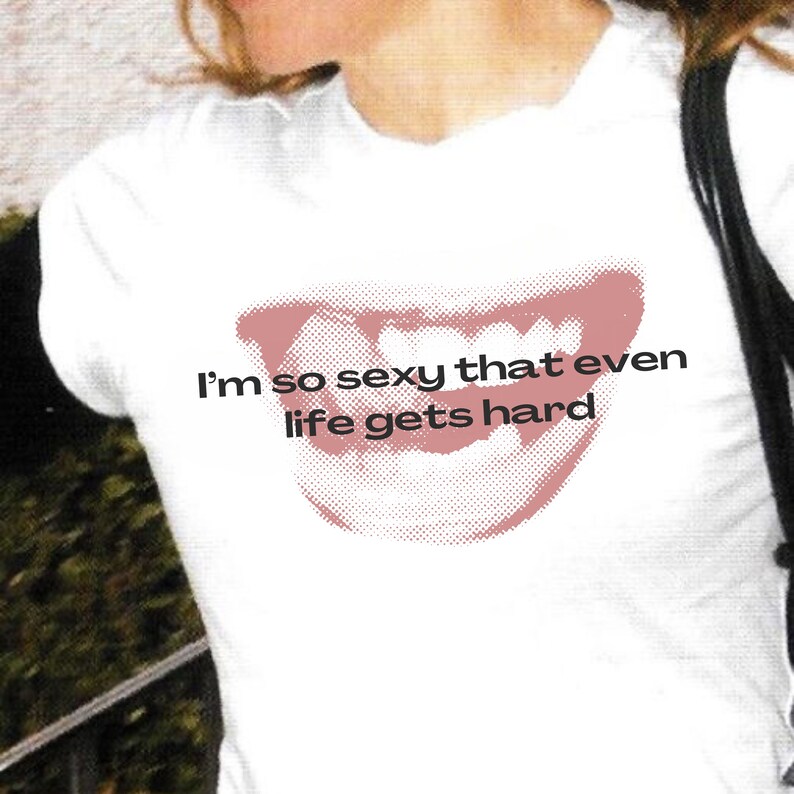 Funny Baby Tee, Funny Crop Top, Y2k Shirt, 90s Inspired Shirt, Funny