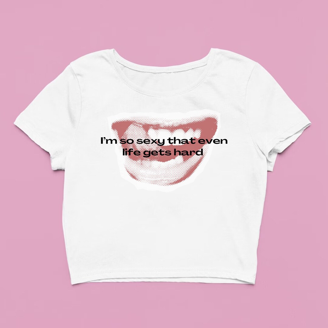 Funny Baby Tee Funny Crop Top Y2k Shirt 90s Inspired Shirt Etsy