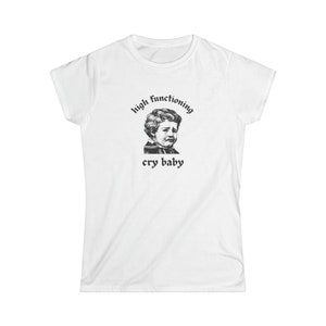 Cry Baby Shirt, 2000s Tshirt, Y2K Tshirt, Y2K baby tee, Coquette, funny baby tee, Meme Shirt, Vintage Tshirt, Trendy Tshirt, Vintage 90s Tee image 2