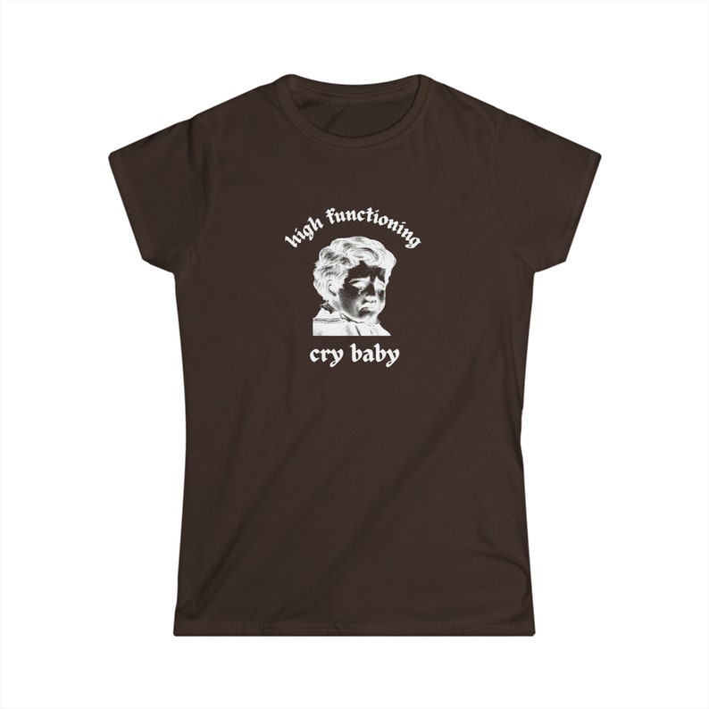 Cry Baby Shirt, 2000s Tshirt, Y2K Tshirt, Y2K baby tee, Coquette, funny baby tee, Meme Shirt, Vintage Tshirt, Trendy Tshirt, Vintage 90s Tee image 4