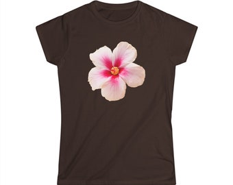【mahagrid】22SS★ HIBISCUS TEE Hibiscus Tropical Flower Y2k Tee, Summer Girl Baby Tee