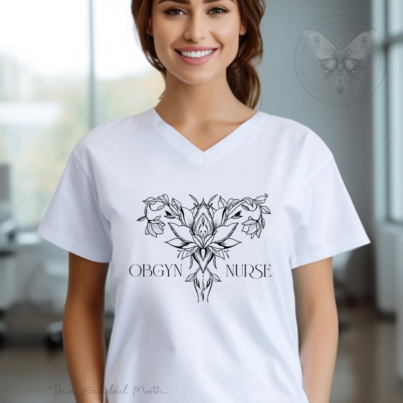 SVG Obgyn Floral Uterus PNG, Illustrative Clipart Flowers Uterus ...